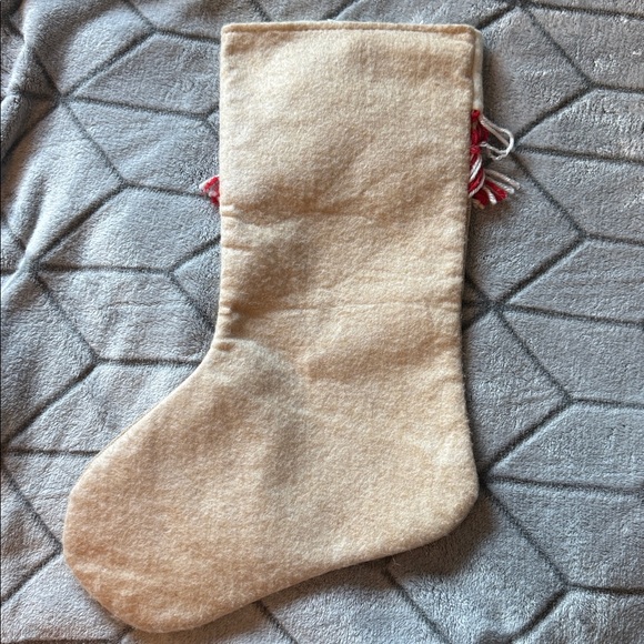 RARE Taylor Swift Christmas Stocking Debut Tan Beige Red Fringe Debut Fearless - Picture 3 of 4